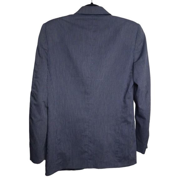 Ariston‎ Blue Pinstripe Blazer Sport Coat Jacket Men's - Picture 2 of 7